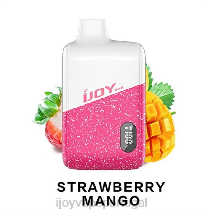 iJOY Sabores | iJOY Bar IC8000 descartável TLVJ194 manga morango