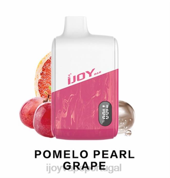 iJOY Vape Lisbon | iJOY Bar IC8000 descartável TLVJ192 pomelo uva pérola