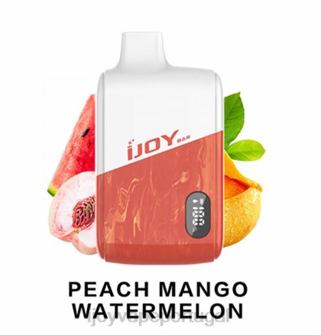 iJOY Vape Portugal | iJOY Bar IC8000 descartável TLVJ191 melancia manga pêssego