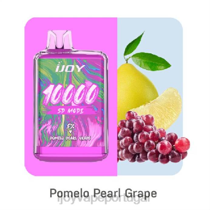 iJOY Best Flavor | iJOY Bar SD10000 descartável TLVJ170 pomelo uva pérola