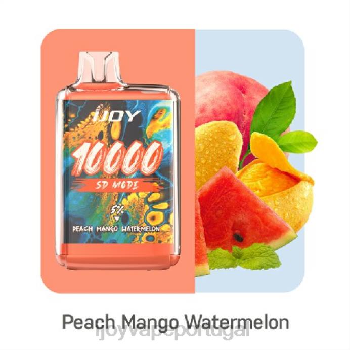 iJOY Cigarro | iJOY Bar SD10000 descartável TLVJ169 melancia manga pêssego