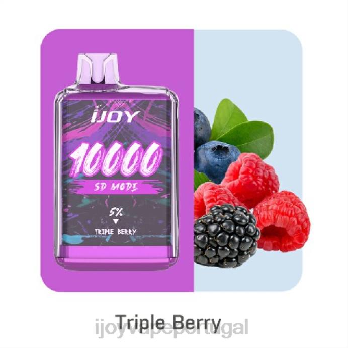 iJOY Vape Porto | iJOY Bar SD10000 descartável TLVJ173 baga tripla