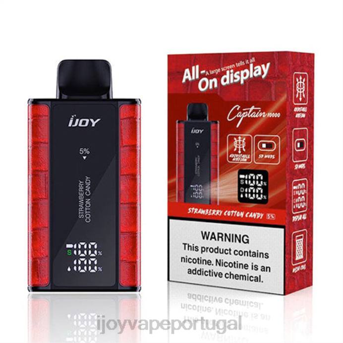 iJOY Vapes Online | iJOY Bar Captain descartável TLVJ95 algodão doce de morango
