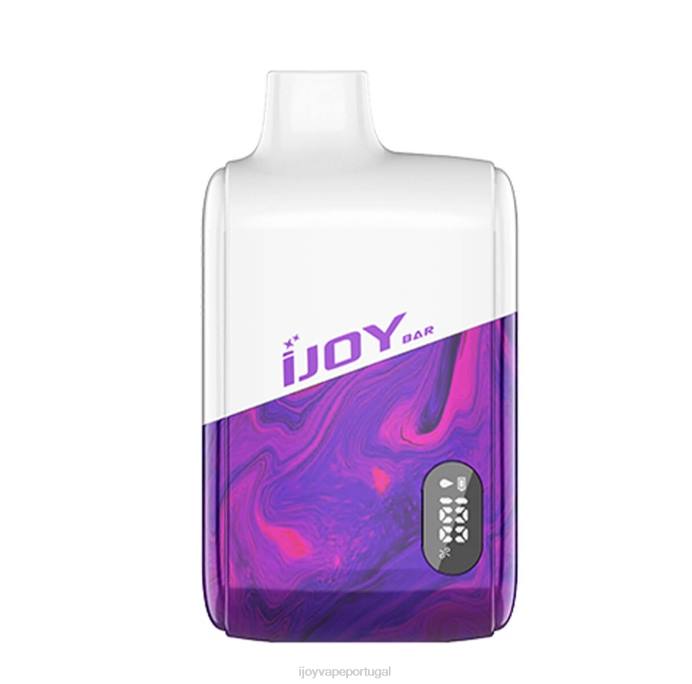 iJOY Vape Sabores | iJOY Bar Smart Vape 8.000 baforadas TLVJ17 mirtilo pêssego