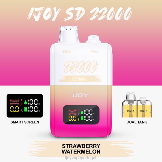 iJOY Bar Sabores | iJOY SD 22000 descartável TLVJ158 melancia morango
