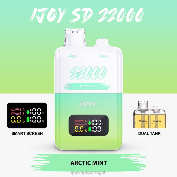 iJOY Vape Order Online | iJOY SD 22000 descartável TLVJ146 hortelã ártica
