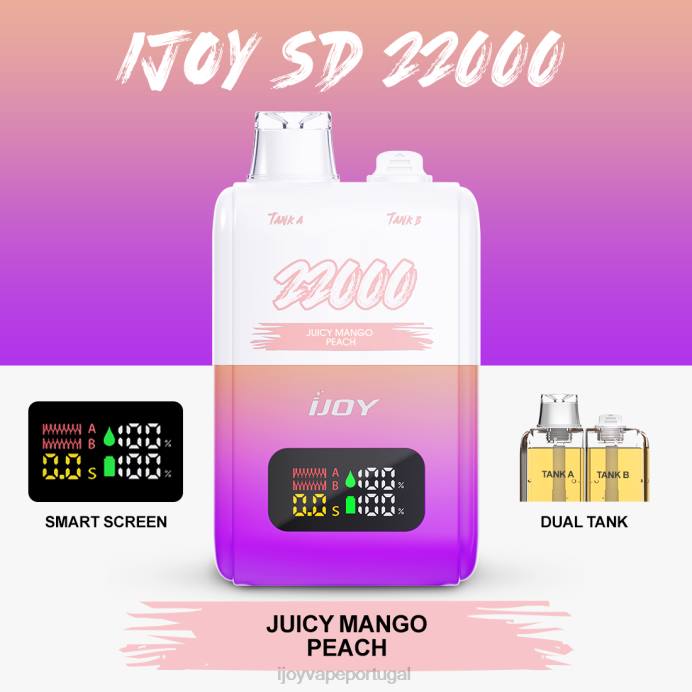 iJOY Vape Order Online | iJOY SD 22000 descartável TLVJ156 suculento manga pêssego